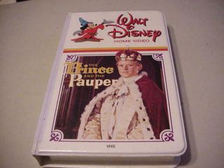 Walt Disney Home Video Vhs The Prince And The Pauper 1962 Guy Williams
