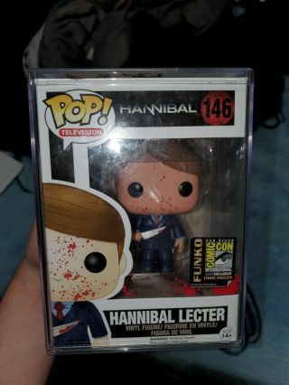 Funko Pop Signed Bloody Hannibal Lecter Sdcc 2014 Exclusive Limited To 1500pcs