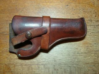 Old Vintage Heiser Denver Leather Holster - Colt Police Positive 4 " Or Kit Gun