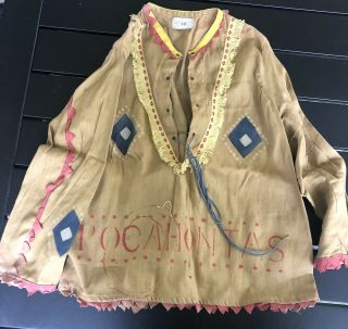 Vintage Children’s Pocahontas Native American Childs Halloween Costume 3