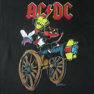 1990 Ac/dc Tour T Shirt Vintage - 1990