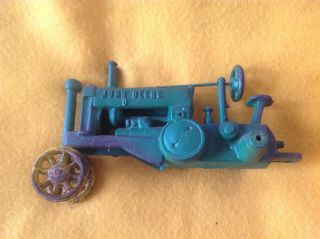 Vintage John Deere Cast Iron Toy Farm Tractor -