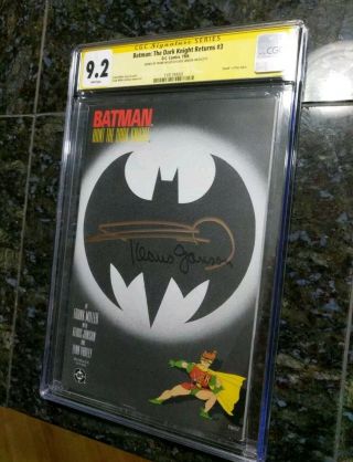 The Dark Knight Returns 3 1986 First Print Cgc 9.  2 Signed By Miller And Janson