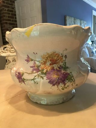 Antique Porcelain Jardiniere Planter Vase