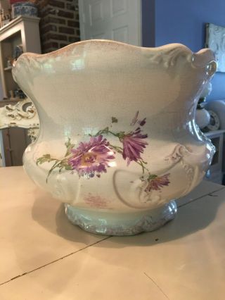 Antique Porcelain Jardiniere Planter Vase 2