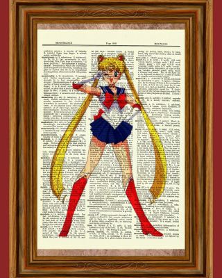 Sailor Moon Anime Dictionary Art Print Poster Picture Manga Book Character