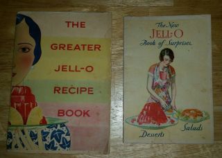 2 Antique 1930 & 1931 Jell - O Advertising Recipe Booklets Cook Book