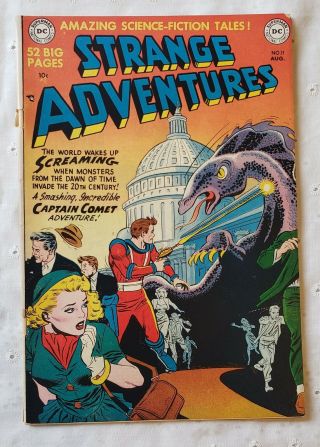 Strange Adventures 11 Golden Age Comic Dc Comics 1951 - Vintage Sci - Fi Stories