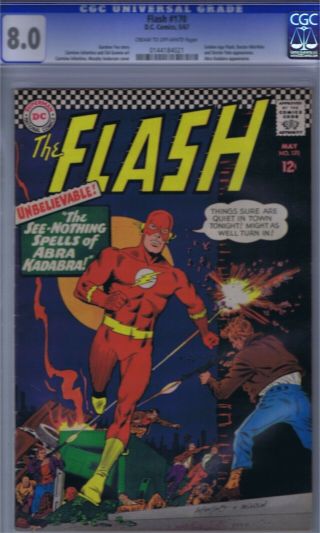 The Flash 170.  D.  C.  May,  1967.  Cgc Grade 8.  0 (vf).  Silver Age.
