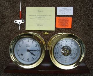 Wonderful Chelsea Ships Clock And Barometer Set