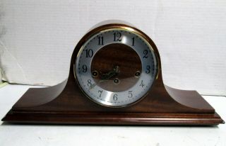 Vintage Welby Westminster Chime Mantle Clock With Key