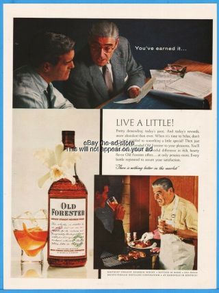 1956 Old Forester Bourbon Whisky Brown Forman Louisville Ky You 
