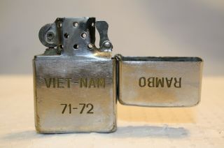 Vietnam War 71 - 72 Rambo 1969 Vintage Zippo Lighter