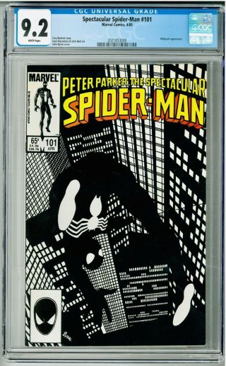 Spectacular Spider - Man 101 Cgc 9.  2 John Byrne Cover.  Less Than 150 Total Graded