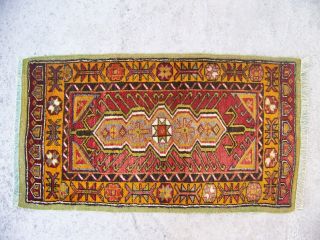 Vintage Rug,  Oriental Handwoven Rug,  Home Decor Small Rug,  61x110cm/2 ' 0x3 ' 7 2