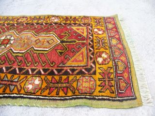 Vintage Rug,  Oriental Handwoven Rug,  Home Decor Small Rug,  61x110cm/2 ' 0x3 ' 7 3