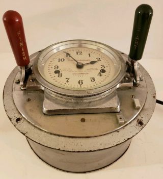 Antique Calculagraph Billiards Pool Hall Telephone Call Commercial Timer Clock