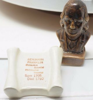 Benjamin Franklin Souvenir Parkcraft Salt And Pepper Shaker Set Vintage