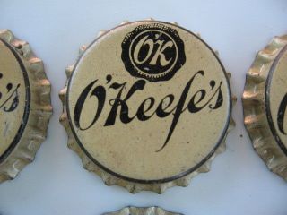 1 VINTAGE OLD STOCK OK O ' KEEFE ' S BEER ALE CAP SIGN QUEBEC CANADA 3