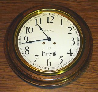 Seth Thomas Arcade 8 - Day Regulator Oak Wall Clock 1761
