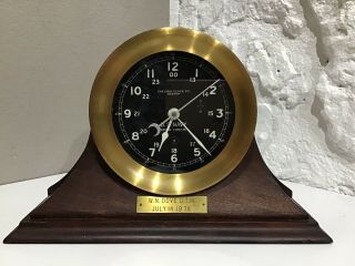 Vintage Brass Chelsea U.  S.  Navy Ships Clock Maritime