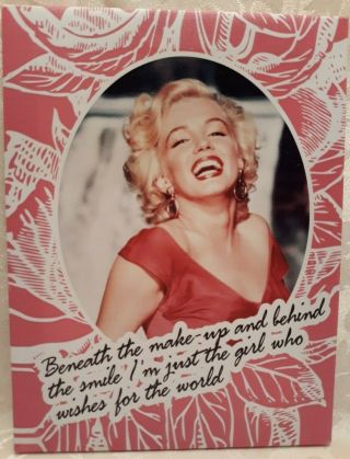 Marilyn Monroe Canvas Print " Beneath The Make - Up And Behind The.  "