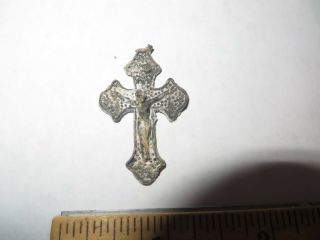 Pirate Artifact,  Port Royal Spanish Cross With Jesus On Front,  1692