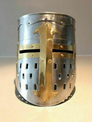 Medieval Knights Helmet Viking Templar Crusader Helmet Best Xmas Year Gift