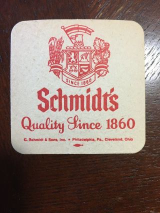 Vintage Scmidt’s Beer Coasters - Set Of 200