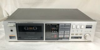 Vintage Onkyo Integra Ta - 2044 Silver Stereo Cassette Tape Deck - In Euc
