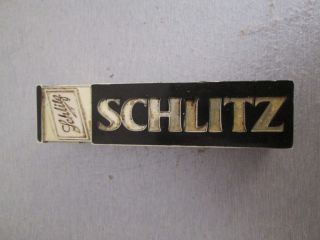 Vintage Beer Tap Handles Schlitz Dark 5 "