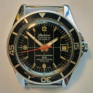 Sicura Submarine 400 M Tritium Vintage Divers Watch