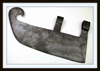 Antique 14th - 15th C.  French Or Scottish Voulge Polearm Halberd (ax Sword Dagger)