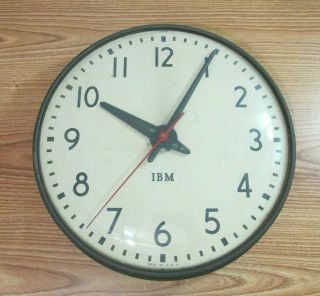 Vintage Ibm Wall Clock 15 " Model 95926 Made In Usa