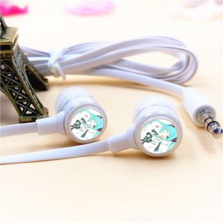 Anime Hatsune Miku Vocaloid Stereo Headphone Earphone In - Ear Earbud Headset Gift