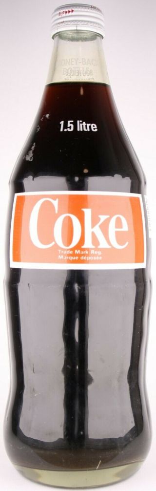 Canada 1,  5 liter 1980s? Coca - Cola ACL bottle 2