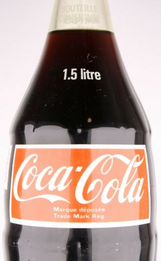 Canada 1,  5 liter 1980s? Coca - Cola ACL bottle 3
