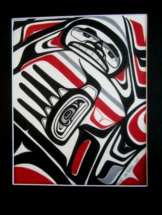 Northwest Coast Art - Tlingit Panel Transformation - Painting