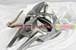 Steel Roman Gladiator Helmet Face Mask Hand Forged Mf Doom Medieval Party Prop