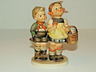 Vintage Goebel Hummel Figurine 49/0 " To Market " Tmk - 3 Basket Flower Boy Girl