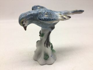 Antique Continental Porcelain Bird Figurine With Crossed Arrows Mark