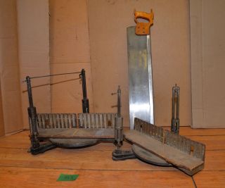 2 Stanley Miter Boxes 1 Parts Plus Disston Saw Collectible Wood Tools