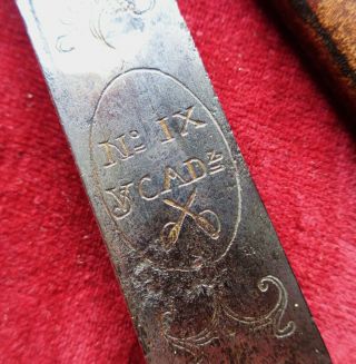 CIRCA 1750 ANTIQUE ITALIAN / FRENCH HUNTING HANGER SWORD DIRK DAGGER BOWIE KNIFE 2