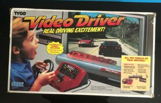 Sega Video Driver Tyco Video Driving System Vintage Game Console 1988 - Rare