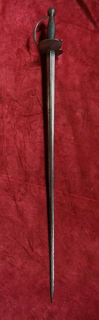 C.  1750 Antique Sword British Or French Small Sword Sabre Rapier