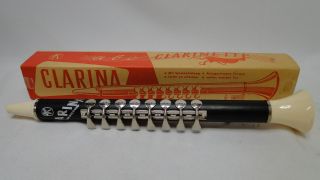 Vintage toy ABC Clarinette Clarina Hohner Germany MIB music instrument clarinet 3