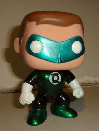 Funko Pop Dc Comics Sdcc Hal Jordan Green Lantern Metallic Loose