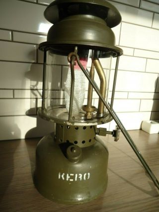 Vintage Dutch Army Veritas P350 Petrol Pressure Lantern In