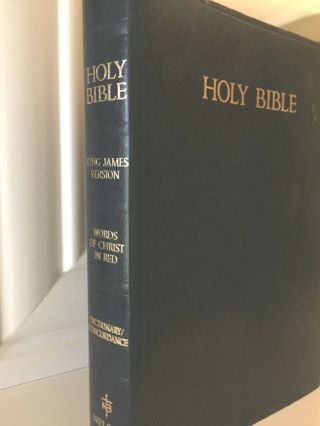Holy Bible King James Version Words Of Christ In Red Concordance 162b 1984