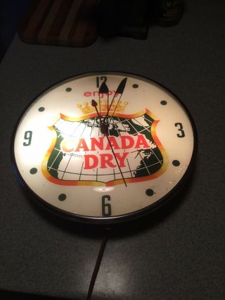 Vintage Lighted Pam Advertising Wall Clock